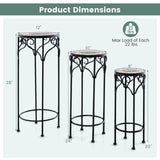 Soporte decorativo para flores con tapa de cerámica para patio