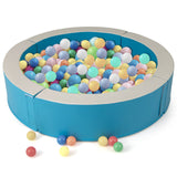 Piscina de bolas de espuma desmontable con 50 bolas oceánicas de colores