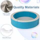 Piscina de bolas de espuma desmontable con 50 bolas oceánicas de colores