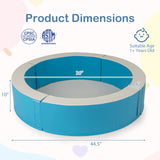 Piscina de bolas de espuma desmontable con 50 bolas oceánicas de colores