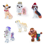 Bichon Frise Glass Christmas Ornament