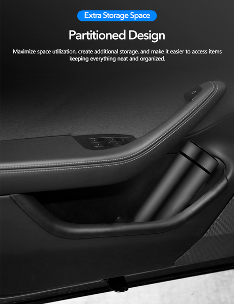 Door Pocket Liners for Tesla Model 3 Highland (TPE)