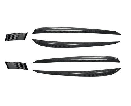 Door Trim Dry Carbon Fiber Overlay for Model S/X