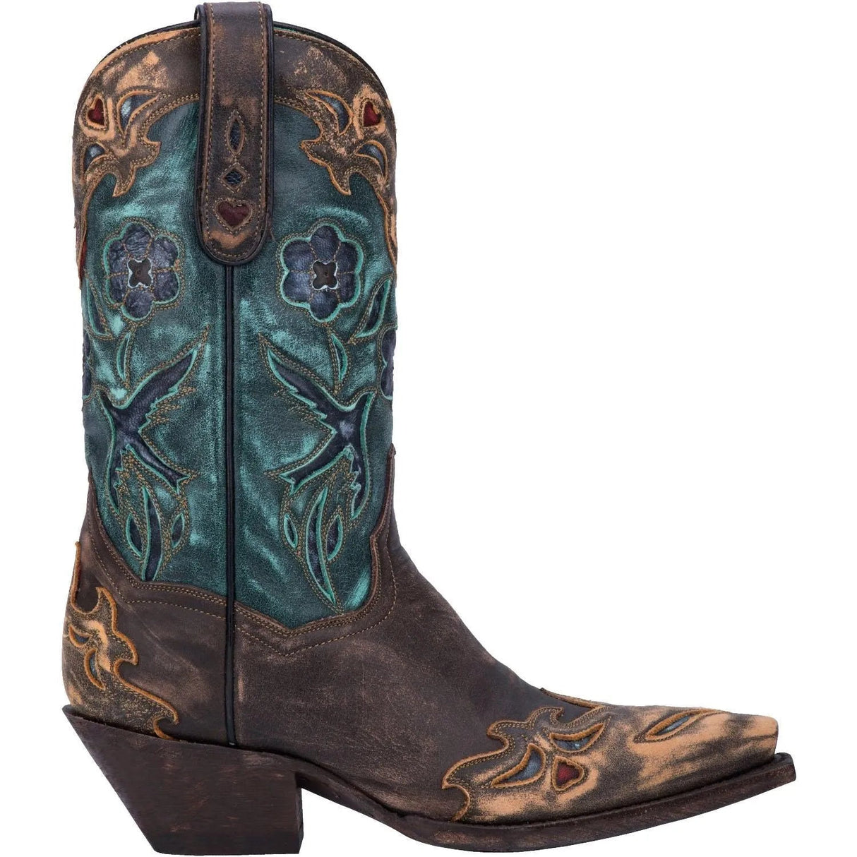 Dan Post Vintage Blue Bird - Botas vaqueras para mujer
