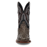 Botas Cowboy Dan Post Alamosa (Gris/Negro) - Piel de Avestruz para Hombre