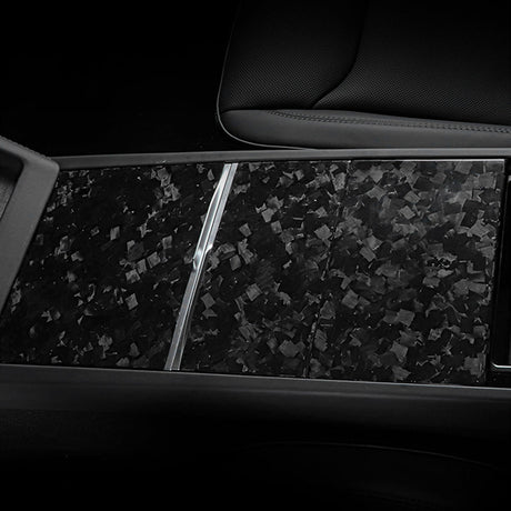 Dry Carbon Fiber Panel Console Wrap For Model Y Juniper / Model 3 Highland