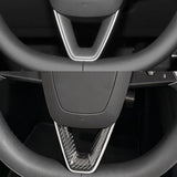 TESERT Dry Carbon Fiber Steering Wheel V-Cover for Model 3 Highland & Y Juniper