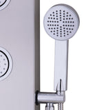 Panel de ducha de acero inoxidable de 47 pulgadas con jets de masaje y ducha de mano