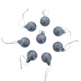 Set of 44 Multicolored Plastic Mini Ball Christmas Ornaments