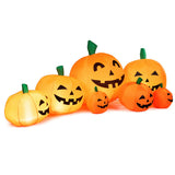 Hinchable de Halloween de 7.5 pies con 7 calabazas y luces LED