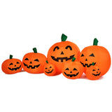 Hinchable de Halloween de 7.5 pies con 7 calabazas y luces LED