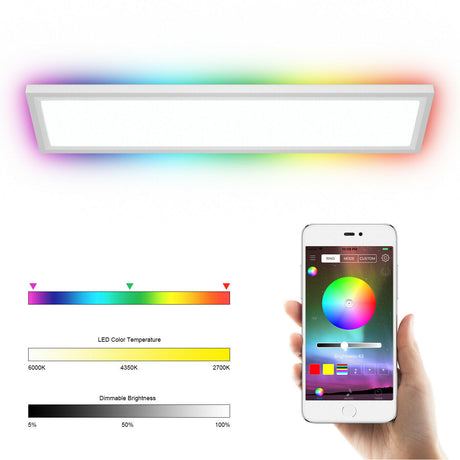 Luz de techo LED RGB de 18W con control remoto