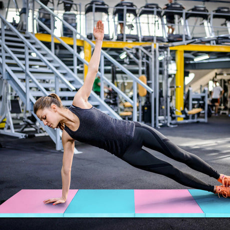 Colchoneta plegable de gimnasia de 4 pies x 10 pies x 2 pulgadas