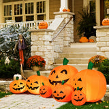 Hinchable de Halloween de 7.5 pies con 7 calabazas y luces LED