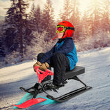 Trineo para nieve, arena, hierba para niños con volante y frenos