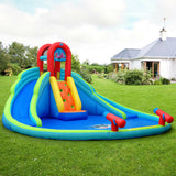 Inflatable Water Slide Bounce House with Mighty Splash Pool
