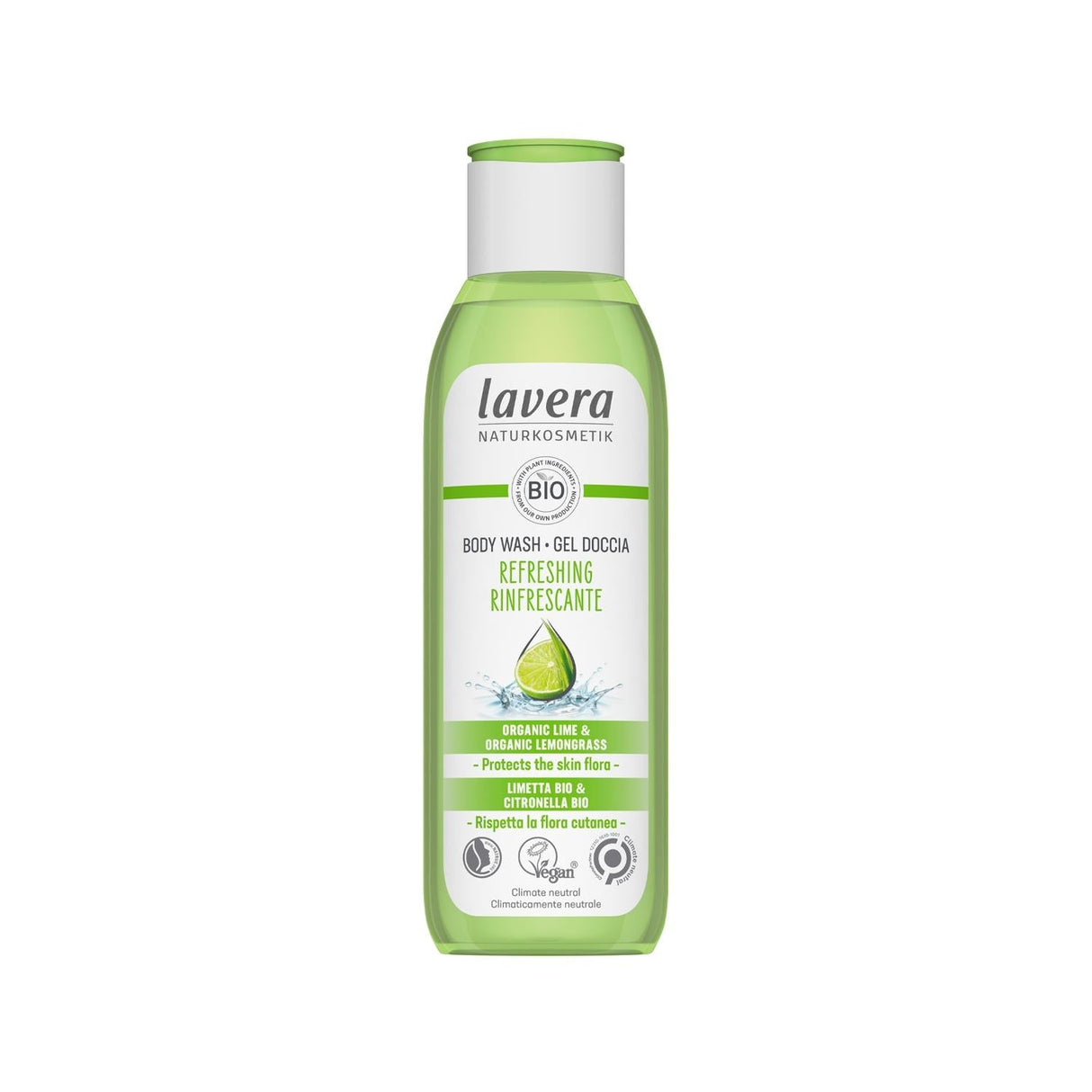 Lavera Refreshing Shower Gel: Renewing Body Wash for Invigorating Clean - 8.45 fl oz