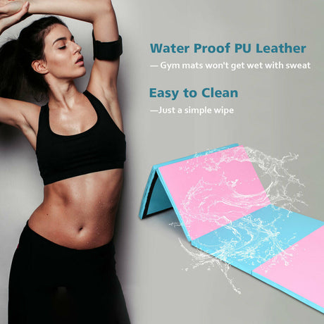 Colchoneta plegable de gimnasia de 4 pies x 10 pies x 2 pulgadas