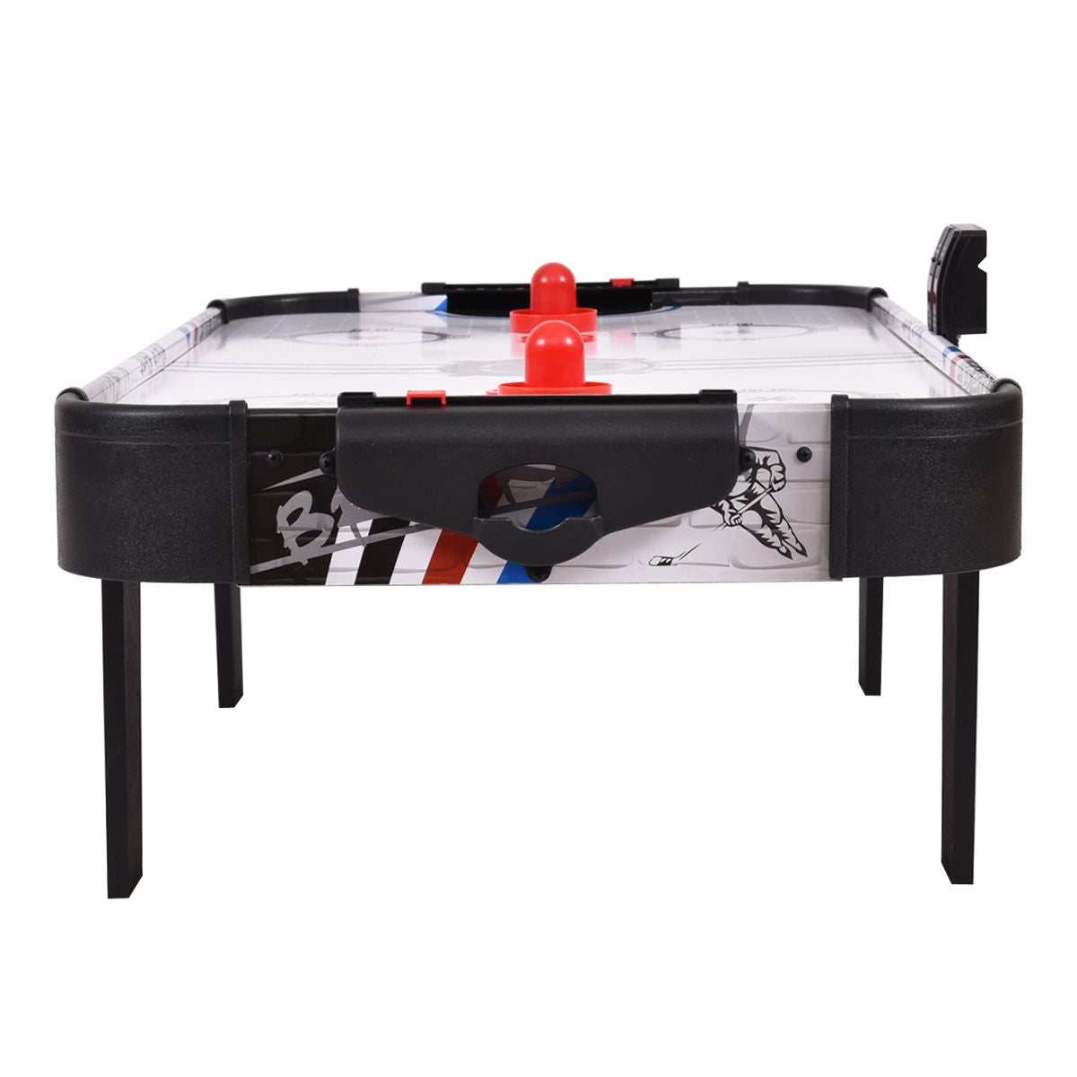 Mesa de hockey de aire de 42 pulgadas, marcadores de sobremesa, 2 empujadores