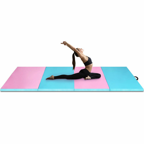 Colchoneta plegable de gimnasia de 4 pies x 10 pies x 2 pulgadas