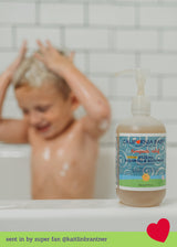 Paquete de crema y gel de baño para el eccema