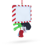 New Driver Santa License with Car Keys Resin Christmas Ornament