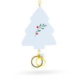 Our First Christmas Together Tree with Wedding Rings Resin Christmas Ornament