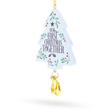 Our First Christmas Together Tree with Wedding Rings Resin Christmas Ornament