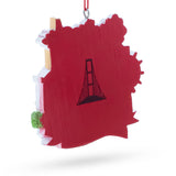 Golden Gate Bridge Cable Car San Francisco Resin Christmas Ornament