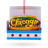 Classic Chicago Style Hot Dog Resin Christmas Ornament