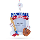 Baseball All Star Sports Photo Frame Resin Christmas Ornament