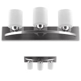 Aplique de pared de cristal para 3 bombillas