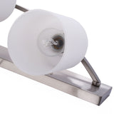 Aplique de pared de cristal para 3 bombillas