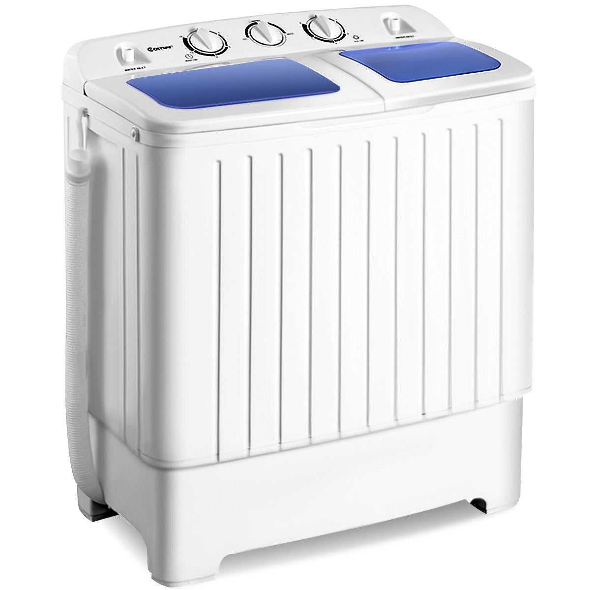 Lavadora compacta de doble tambor de 20 libras para uso doméstico