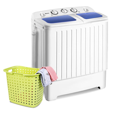 Lavadora compacta de doble tambor de 20 libras para uso doméstico