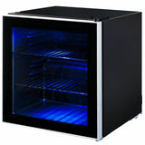 Mini Refrigerador para 60 Latas con Puerta de Cristal