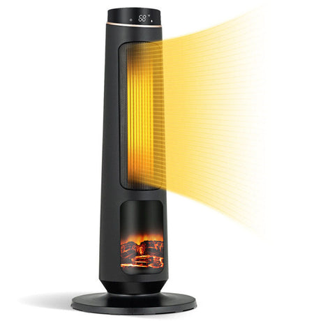 Calentador de espacio de 1500W PTC de calentamiento rápido para uso en interiores - Negro