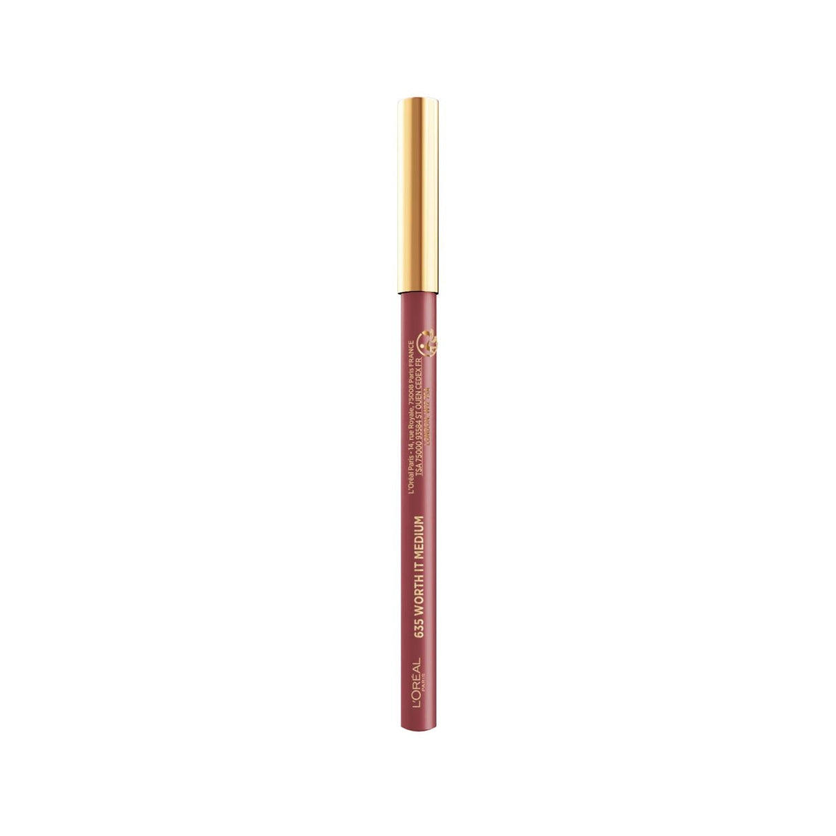 Loreal Paris Color Riche Lipstick 635 Worth It Medium - Rich Color, Moisturizing, Easy Apply