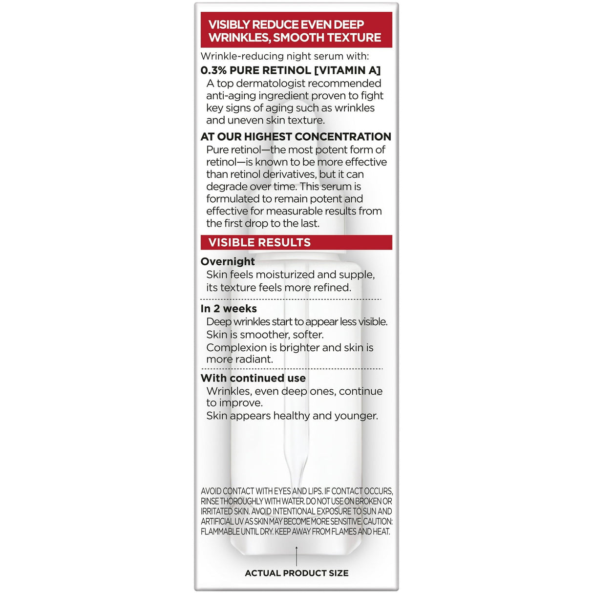L'Oreal Paris Revitalift Pure Retinol Night Face Serum, 1 fl oz