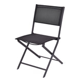 Juego de 4 sillas plegables para patio exterior