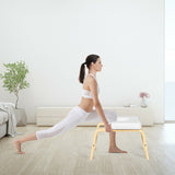Yoga Headstand Wood Stool with PVC Pads