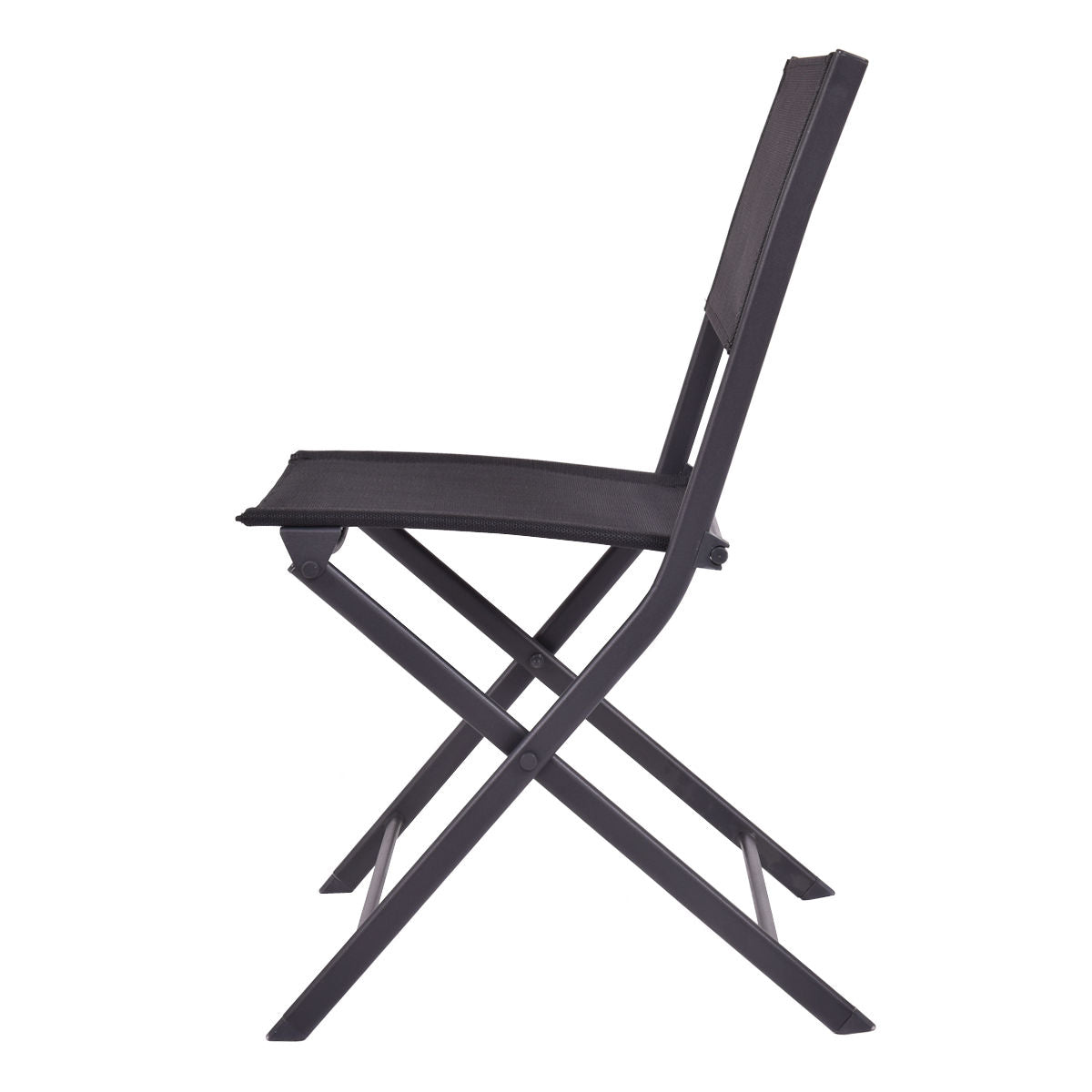 Juego de 4 sillas plegables para patio exterior