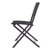 Juego de 4 sillas plegables para patio exterior