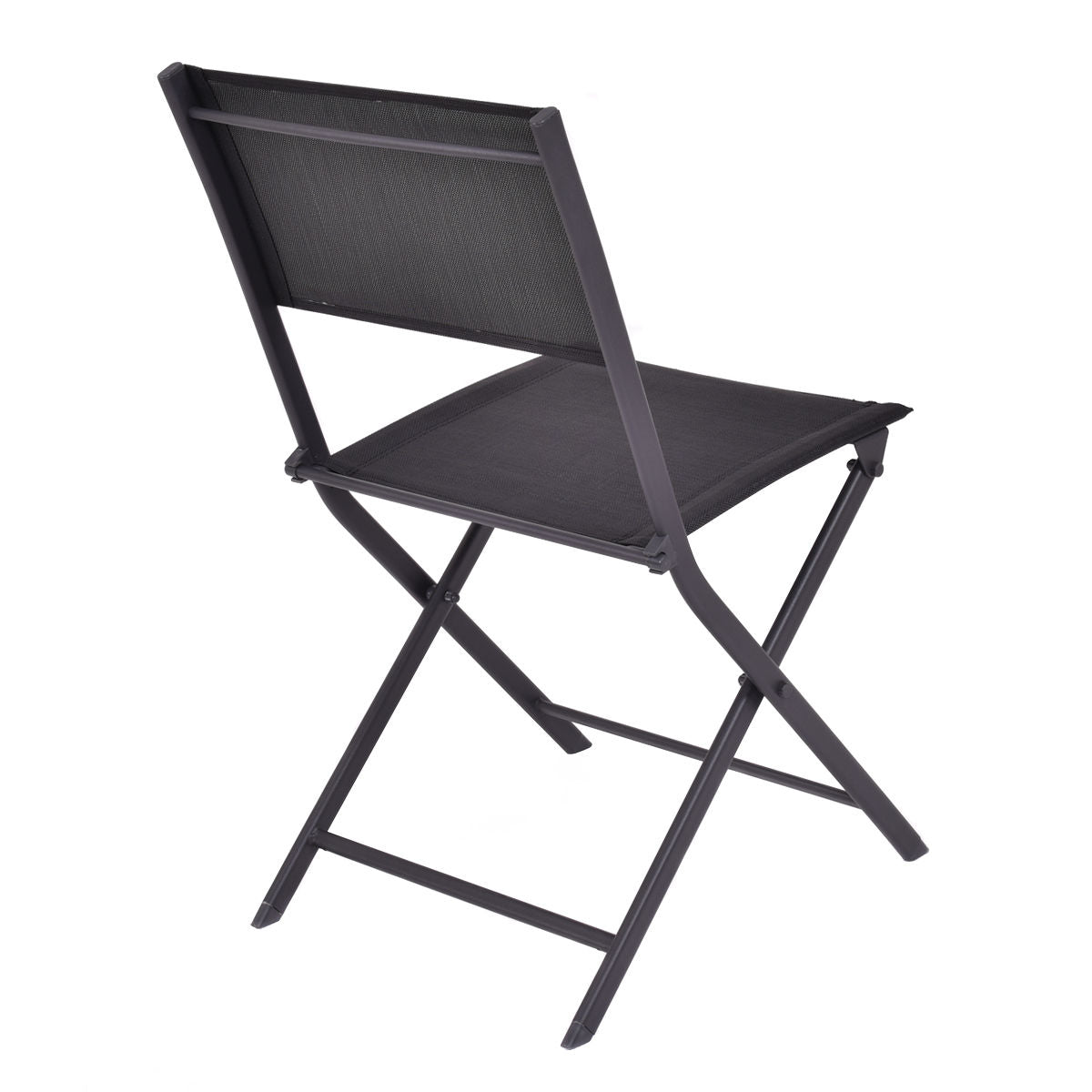 Juego de 4 sillas plegables para patio exterior