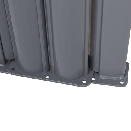 Divisor de pantalla de toldo lateral doble plegable retráctil para patio de 237 x 63 pulgadas