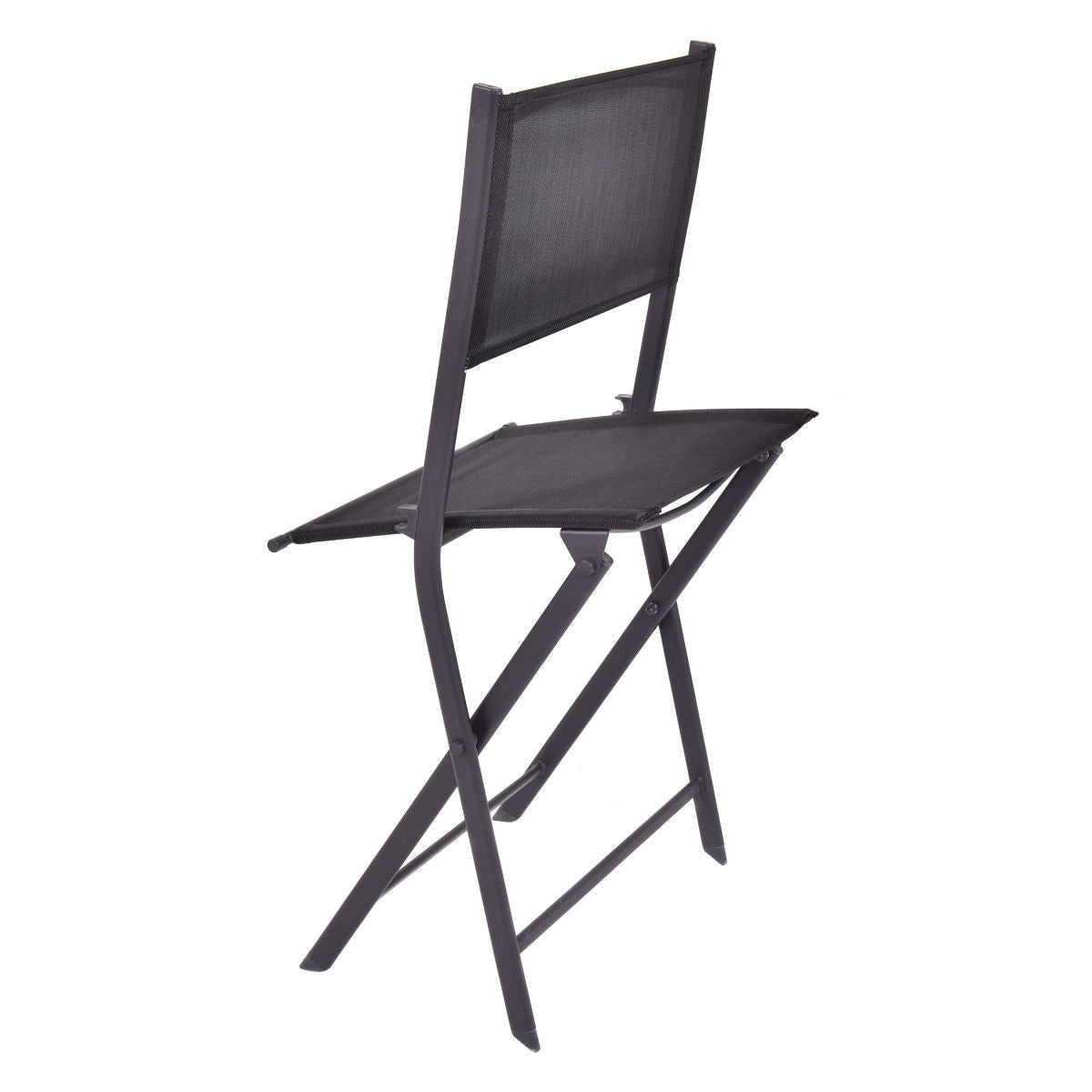 Juego de 4 sillas plegables para patio exterior