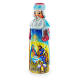 Nativity Newborn King Hand Carved Wooden Santa Figurine 7.25 Inches