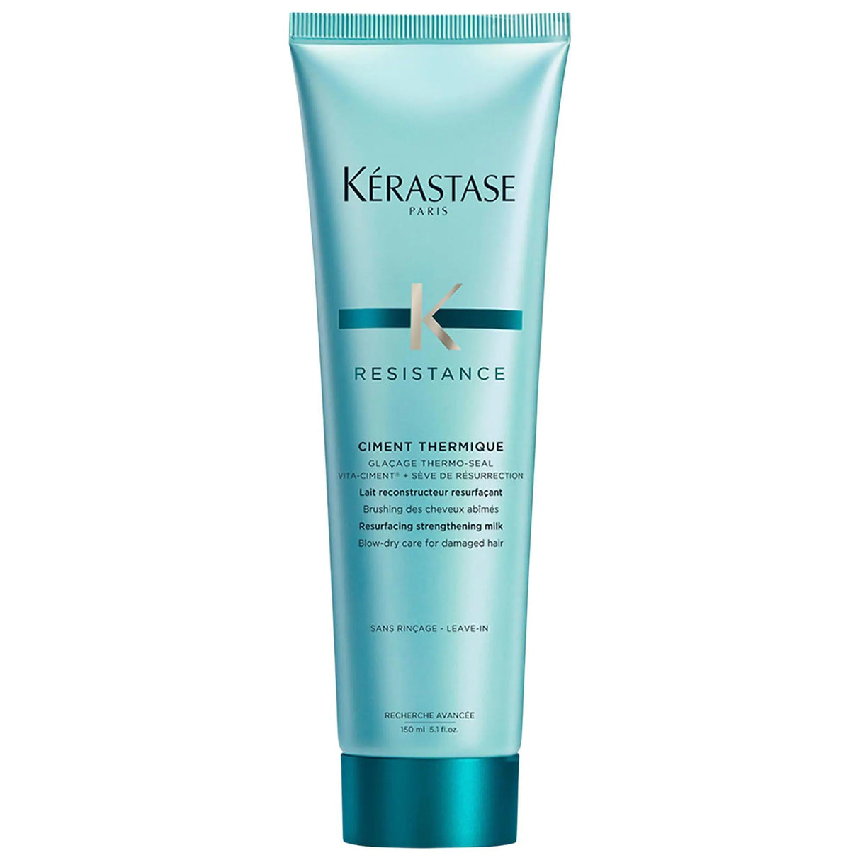 Resistance: Heat Protectant Leave-In Styling Cream - Repair Damaged Hair, Prevents Breakage, Controls Frizz & Enhances Shine with Keratin & Ceramides