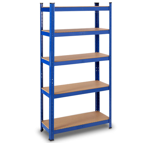 Estante de herramientas azul ajustable de 5 capas de 29,5 x 59 pulgadas con capacidad de 2000 lb