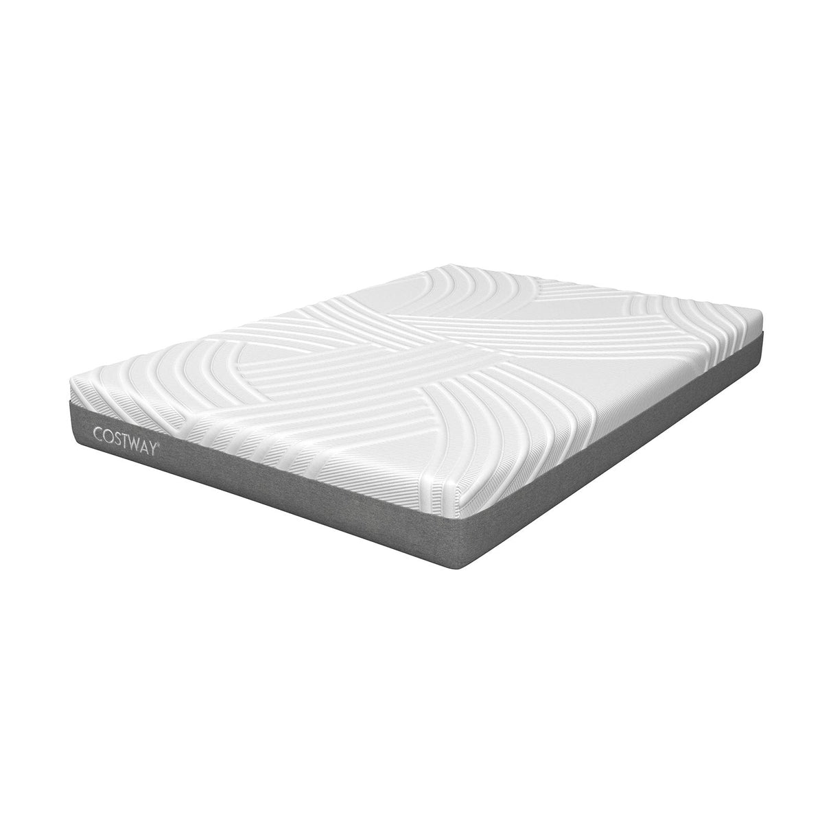 Colchón de espuma viscoelástica de 75L x 54W x 8H con funda de tela Jacquard